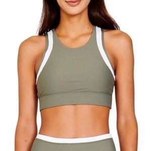 All Fenix Kora Sports Bra Top Olive Green SZ XS